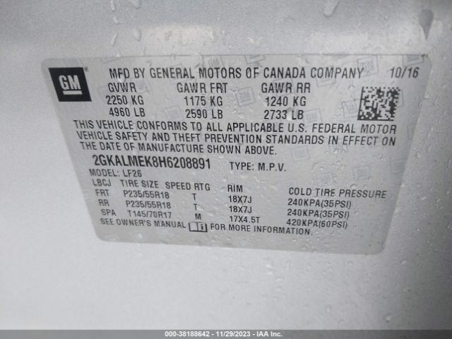 2GKALMEK8H6208891 GMC Terrain Sle-1