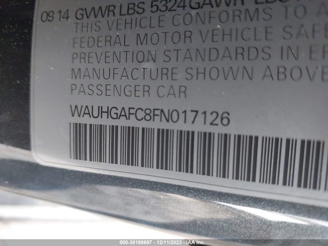 WAUHGAFC8FN017126 Audi A6 3.0t Premium Plus