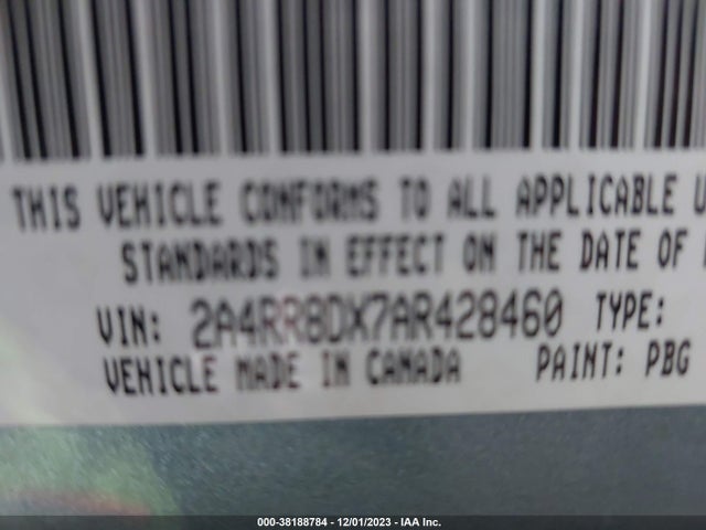 2010 CHRYSLER TOWN & COUNTRY TOURING PLUS VIN: 2A4RR8DX7AR428460