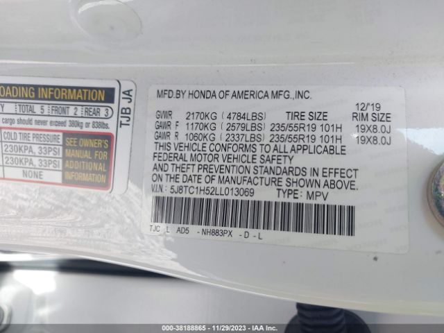 5J8TC1H52LL013069 Acura Rdx Technology Package