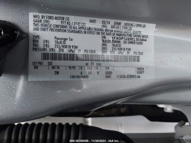 Ford Focus Titanium 2014 1FADP3J25EL303494 Image 9