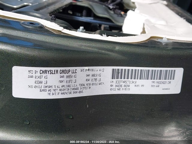 2012 FIAT 500 3C3CFFAR5CT313410 Photo 8