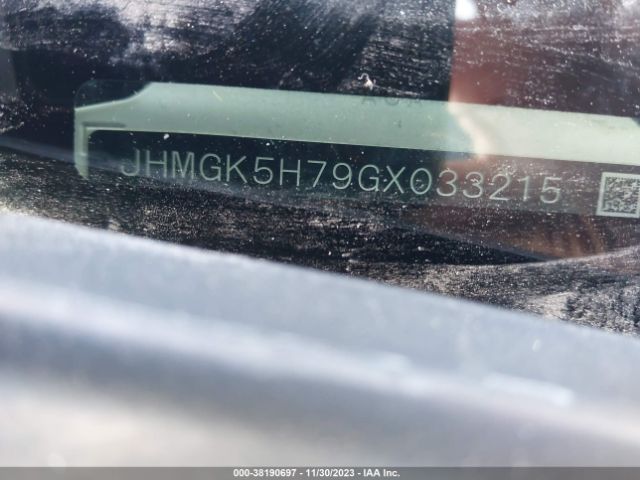JHMGK5H79GX033215 Honda FIT EX