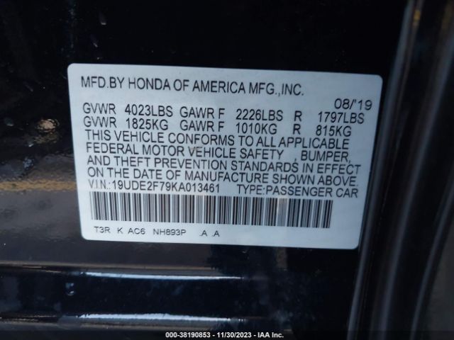 19UDE2F79KA013461 Acura Ilx Technology Package/premium Package