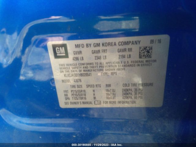 2017 BUICK ENCORE KL4CJASBXHB020541 Photo 8