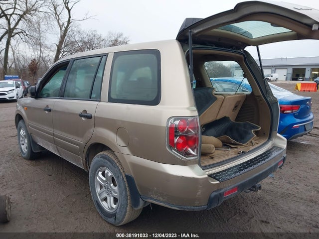2007 HONDA PILOT LX VIN: 2HKYF18167H522875
