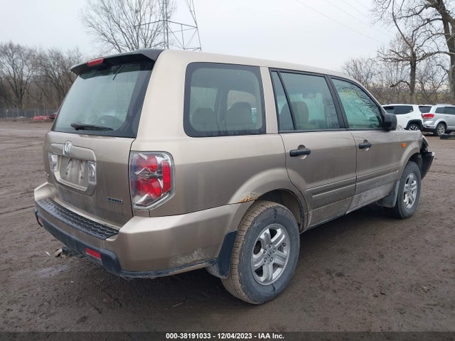 2007 HONDA PILOT LX VIN: 2HKYF18167H522875