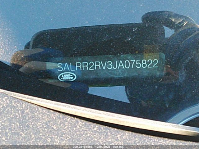 SALRR2RV3JA075822 Land Rover Discovery Hse