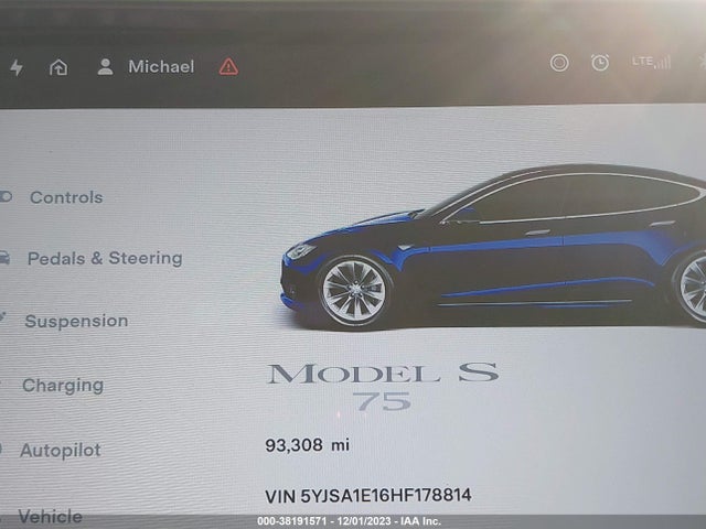 Tesla Model S 60/75 2017 5YJSA1E16HF178814 Image 7