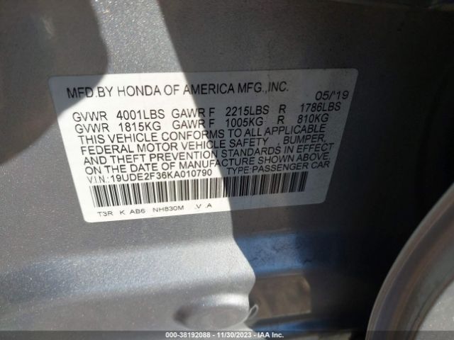 19UDE2F36KA010790 Acura Ilx Standard