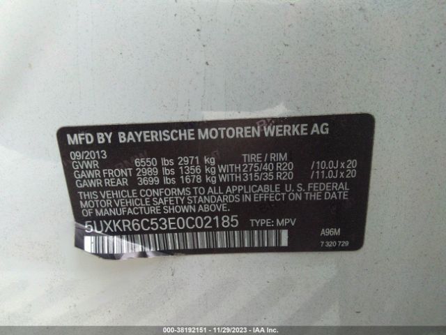 5UXKR6C53E0C02185 BMW X5 Xdrive50i