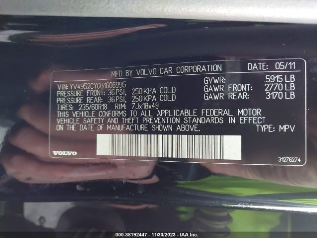 2011 VOLVO XC90 YV4952CY0B1606995 Photo 8