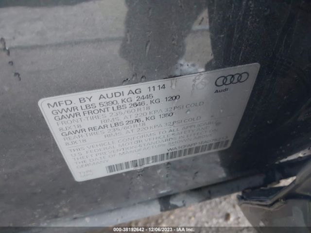 WA1CFAFP1FA075213 Audi Q5 PREMIUM