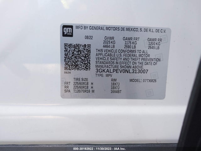 3GKALPEV0NL313007 GMC Terrain Fwd Slt