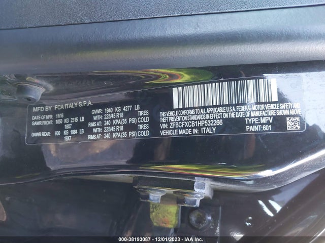 2017 FIAT 500X ZFBCFXCB1HP532266 Photo 8