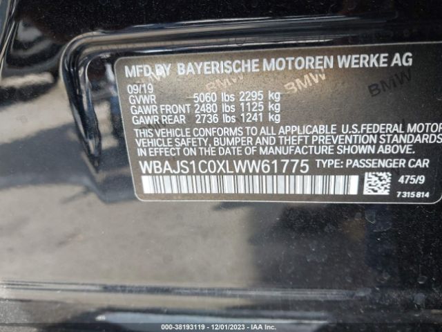 WBAJS1C0XLWW61775 BMW 5 Series 540i