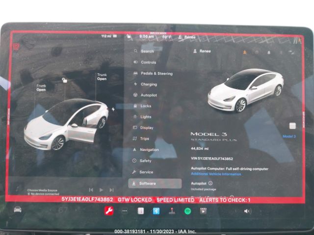 2020 TESLA MODEL 3 5YJ3E1EA0LF743852 Photo 6