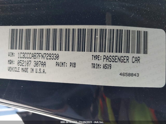 Chrysler 200 Limited 2015 1C3CCCAB7FN729330 Image 9