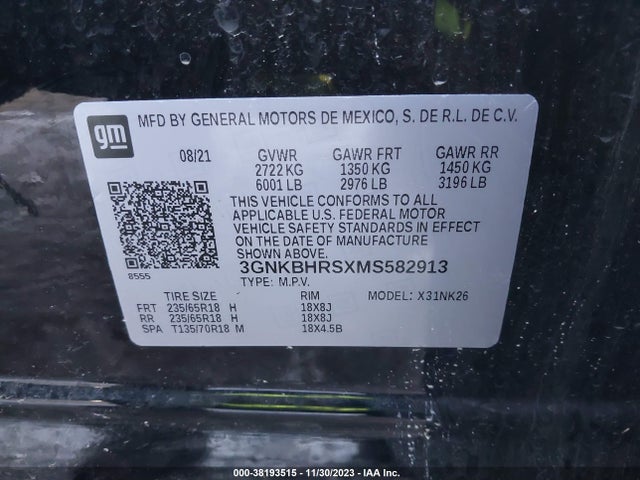 Chevrolet Blazer Awd 2lt 2021 3GNKBHRSXMS582913 Image 9