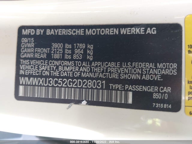2016 MINI HARDTOP WMWXU3C52G2D28031 Photo 8