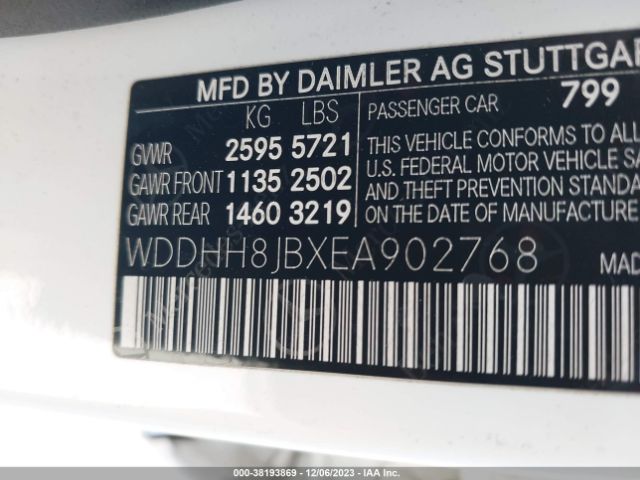 2014 MERCEDES-BENZ E-CLASS WDDHH8JBXEA902768 Photo 8