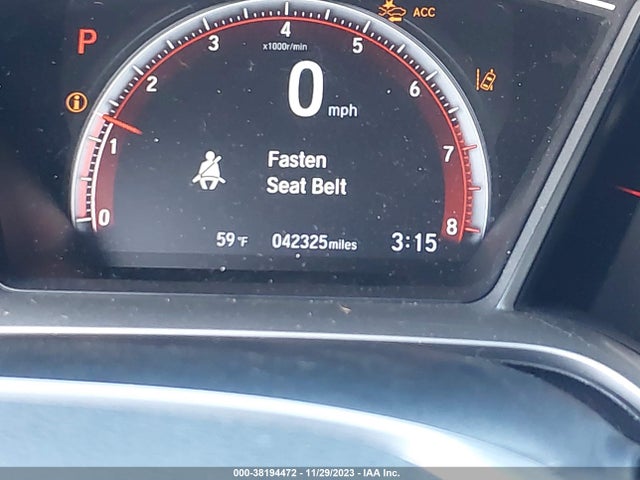 2019 HONDA CIVIC SPORT VIN: 2HGFC2F85KH519443