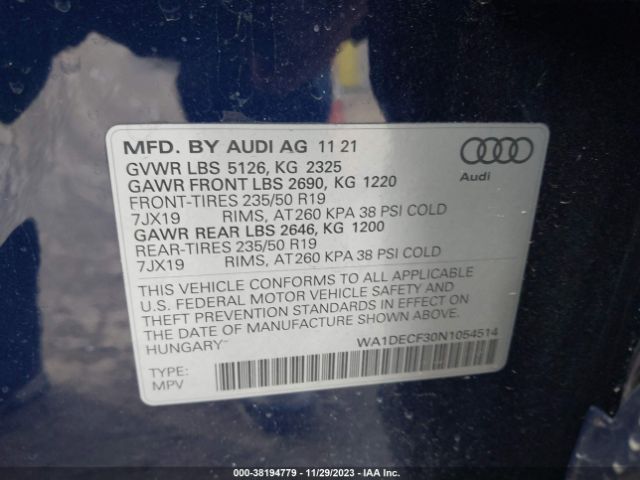 2022 AUDI Q3 WA1DECF30N1054514 Photo 8