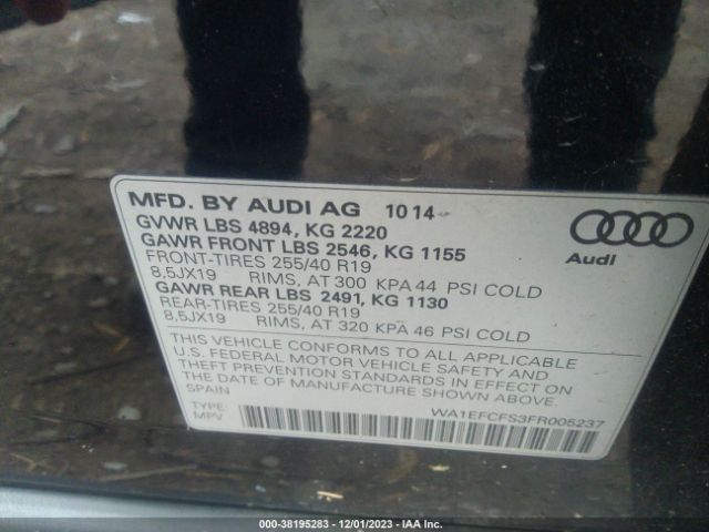 WA1EFCFS3FR005237 Audi Q3 2.0t Premium Plus