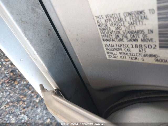 2012 NISSAN ALTIMA 2.5 S VIN: 1N4AL2AP2CC188502