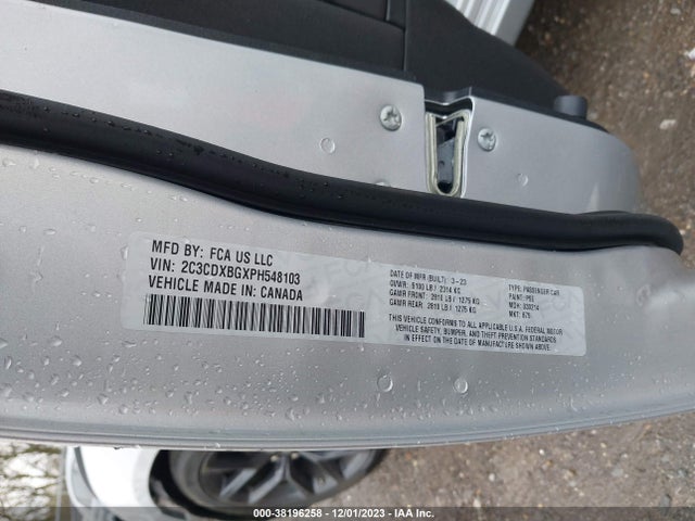 Dodge Charger Sxt 2023 2C3CDXBGXPH548103 Image 9