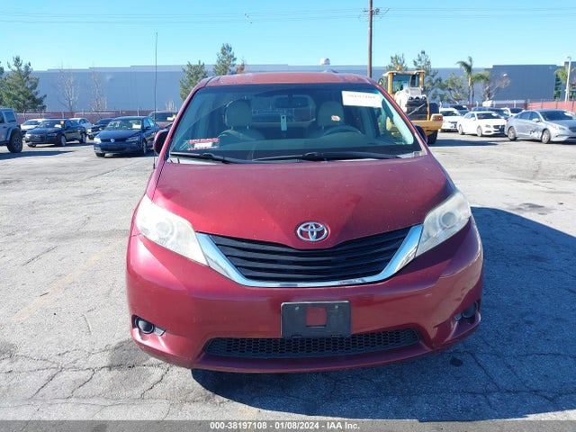 2012 TOYOTA SIENNA LE V6 8 PASSENGER VIN: 5TDKK3DC1CS206535
