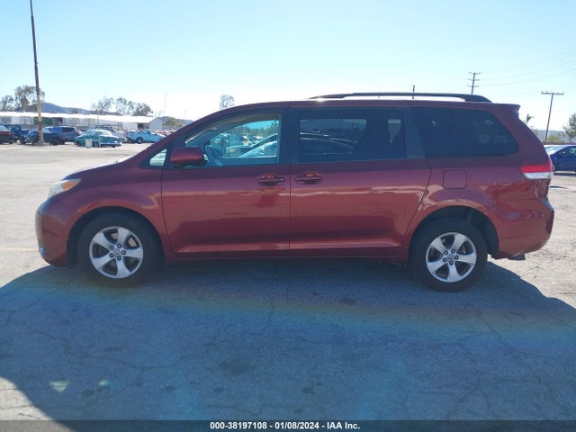 2012 TOYOTA SIENNA LE V6 8 PASSENGER VIN: 5TDKK3DC1CS206535