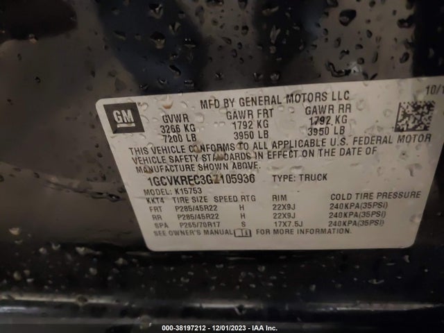 Chevrolet Silverado 1500 2lt 2016 1GCVKREC3GZ105936 Image 9