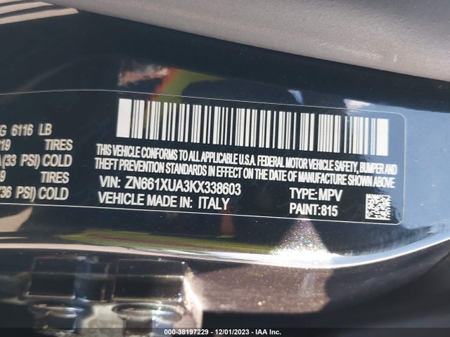 ZN661XUA3KX338603 Maserati Levante
