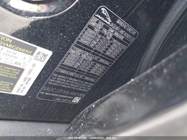 2020 JAGUAR F-PACE SADCJ2FX9LA661068 Photo 8