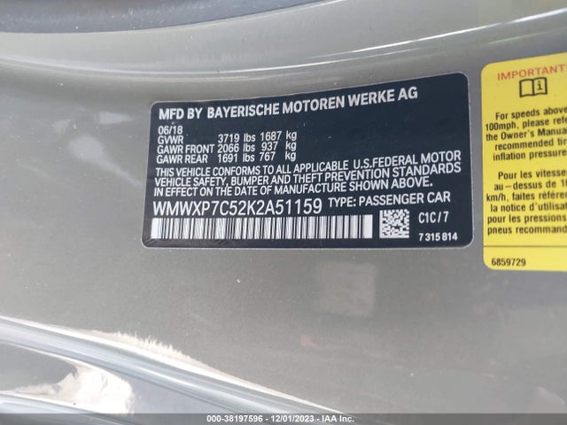 2019 MINI HARDTOP WMWXP7C52K2A51159 Photo 8