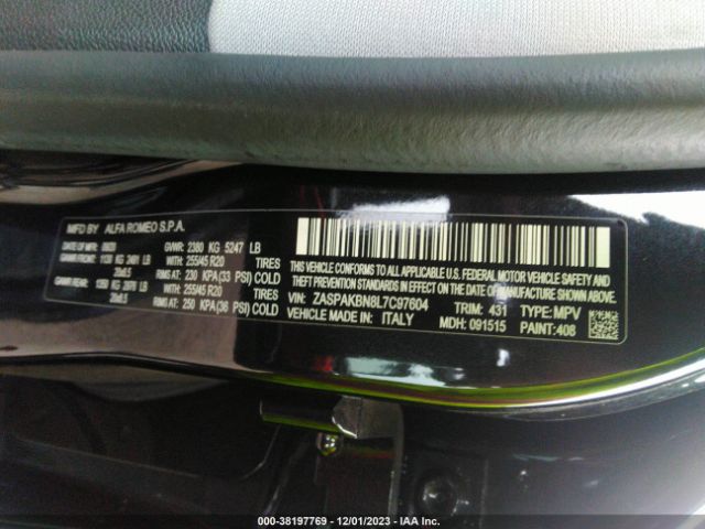 2020 ALFA ROMEO STELVIO ZASPAKBN8L7C97604 Photo 8