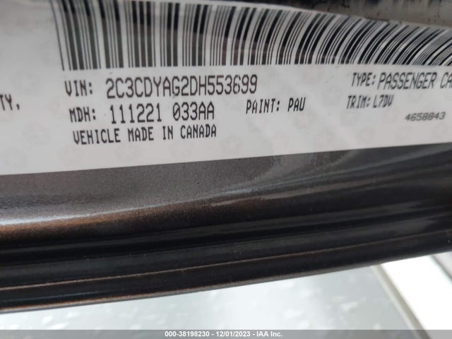 2013 DODGE CHALLENGER SXT VIN: 2C3CDYAG2DH553699
