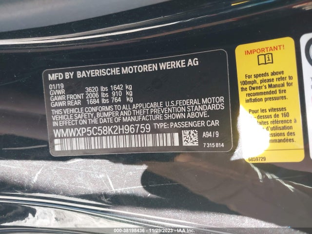 2019 MINI HARDTOP WMWXP5C58K2H96759 Photo 8