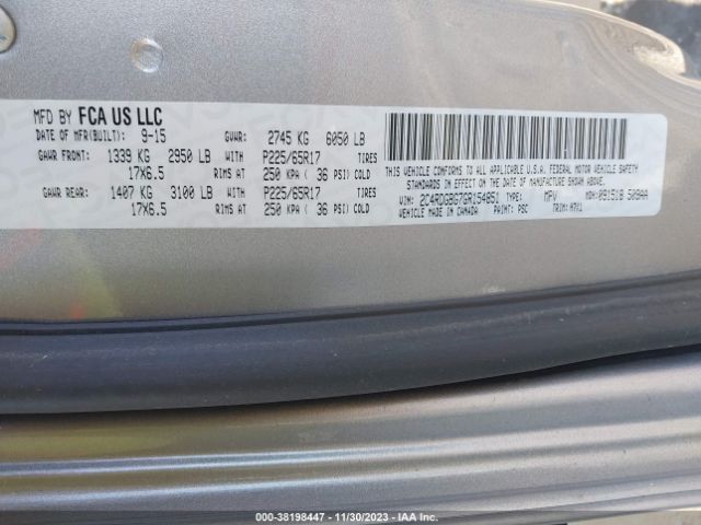 2C4RDGBG7GR154851 Dodge Grand Caravan American Value Pkg