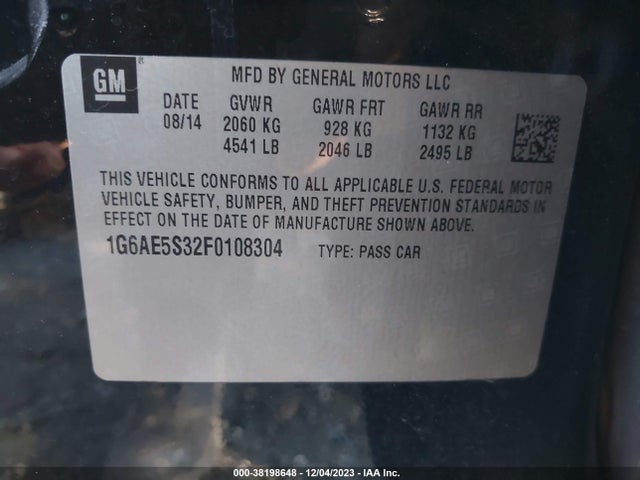 Cadillac Ats Premium 2015 1G6AE5S32F0108304 Image 9