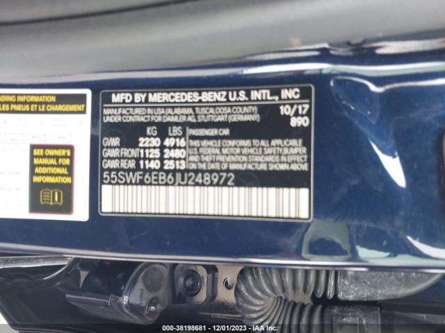 55SWF6EB6JU248972 Mercedes-Benz Amg C 43 4matic