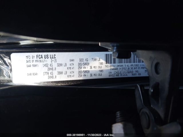 1C4SDJET1FC766459 Dodge Durango Citadel