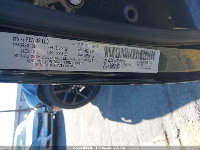 Dodge Challenger Sxt 2019 2C3CDZAG7KH739550 Image 9