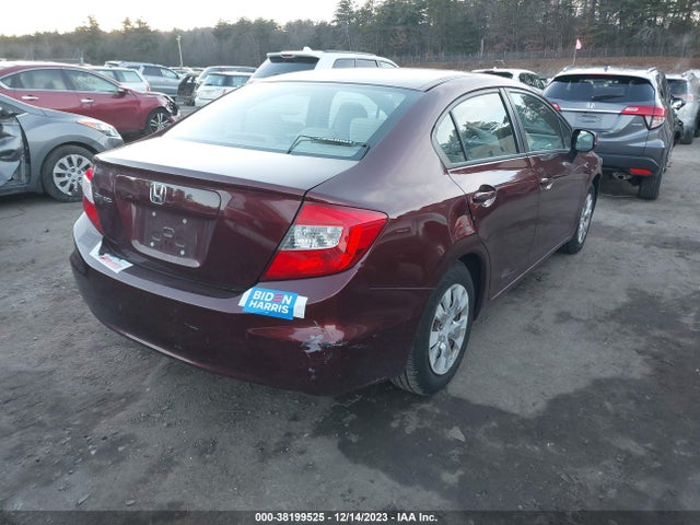 2012 HONDA CIVIC LX VIN: 2HGFB2F55CH540822
