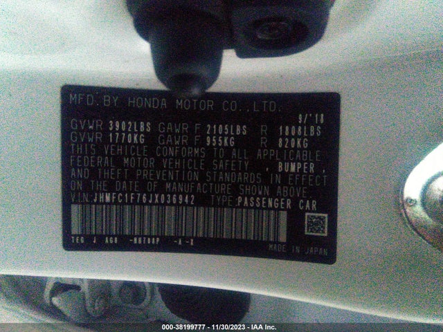 Honda Civic Ex-l 2018 JHMFC1F76JX036942 Image 9