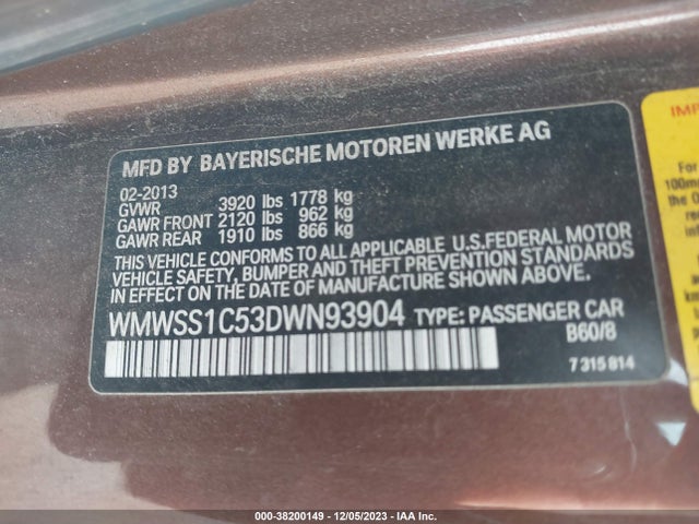 2013 MINI PACEMAN WMWSS1C53DWN93904 Photo 8