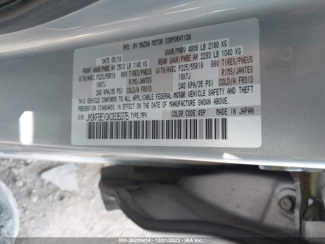 Mazda Cx-5 Signature 2019 JM3KFBEY0K0635375 Image 9