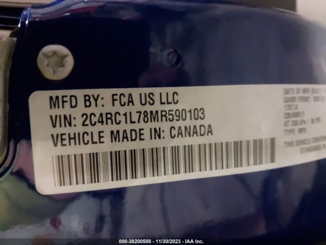 2C4RC1L78MR590103 Chrysler Pacifica Hybrid Touring L