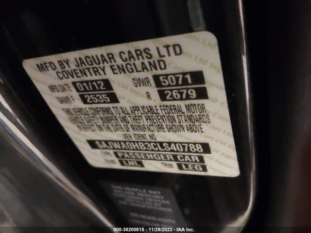 2012 JAGUAR XF SAJWA0HB3CLS40788 Photo 8